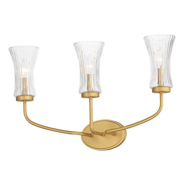 Maxim Lighting Camelot 3-Light Sconce, Natural Aged Brass 16153CRNAB - main